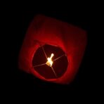 Lampion zburator, Embo, hartie biodegradabila, Rosu - imagine 3