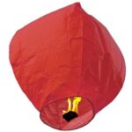 Lampion zburator, Embo, hartie biodegradabila, Rosu