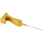 Lumanare de Tort, Embo, Model Cifra 7, Party, 4.5 x 2.5 cm, din Parafina, Auriu - imagine 5