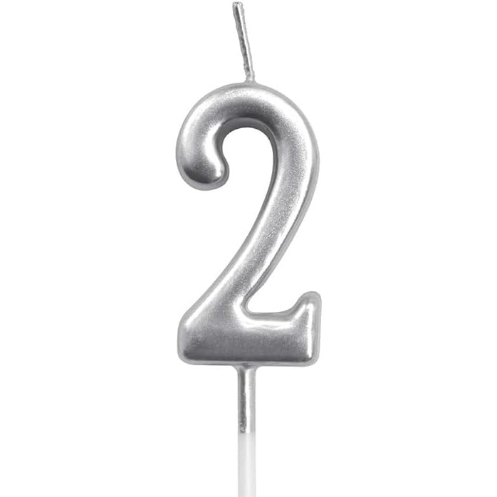 lumanare-de-tort-flippy-model-cifra-2-party-4-5-x-2-5-cm-din-parafina-argintiu-67ed72bbc5386.jpg Lumanare de Tort, Embo, Model Cifra 2, Party, 4.5 x 2.5 cm, din Parafina, Argintiu - imagine 1