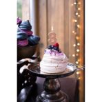 Lumanare de Tort, Embo, Model Cifra 3, Party, 4.5 x 2.5 cm, din Parafina, Rose Gold - imagine 6