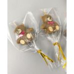 Lumanare de Tort, Embo, Model Ursulet, Party, 8 x 3.2 cm, Maro - imagine 4