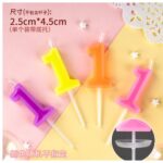 Lumanare Tort, cifra 1, Embo, Culoare Random