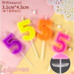 Lumanare Tort, cifra 5, Embo, Culoare Random