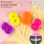 Lumanare Tort, cifra 8, Embo, Culoare Random