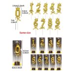 Lumanare pentru Tort Cifra 7, Model Coroana, Gold, Embo, Party - imagine 3