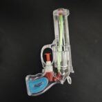 Pistol cu Apa, Embo, pentru Copii, din Plastic, 16 x 5 x 2 cm, Transparent/Albastru - imagine 3