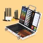 Set 53 Piese pentru Desen si Pictura, Embo, Tip Servieta, Model Unicorni, 30 x 24 x 5.4 cm, Multicolor - imagine 8