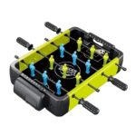 Masa de Fotbal 3in1, Embo, Basket, Curling, 4 Manere, cu Tablou de Scor, din ABS, pentru Adulti/Copii +5 Ani, 36.5 x 6.6 x 22.5 cm, Verde/Negru