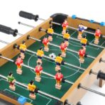 Masa de fotbal cu teren si 18 jucatori Embo, 6 manere, cu tablou pentru scor, din metal, lemn si ABS, 51 x 44 x 17.5 cm, cu picioare, pentru copii/adulti - imagine 5