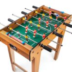 Masa de Fotbal cu Teren si 18 Jucatori Embo, 6 Manere, cu Tablou pentru Scor, din Metal, Lemn si ABS, 69 x 36.5 x 61 cm, cu Picioare, pentru copii/adulti - imagine 7
