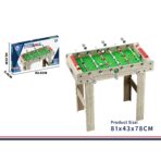 Masa de Fotbal cu Teren si 18 Jucatori Embo, 6 Manere, cu Tablou pentru Scor, din Metal, Lemn si ABS, 81 x 43 x 78 cm, cu Picioare, pentru copii/adulti, Gri - imagine 2