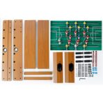Masa de fotbal cu teren si 18 jucatori Embo, cu tablou pentru scor, din metal, lemn si ABS, cu Picioare, 69 x 34 x 65 cm, pentru copii si adulti - imagine 4