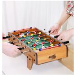 Masa de fotbal cu teren si 18 jucatori Embo, cu tablou pentru scor, din metal, lemn si ABS, cu Picioare, 69 x 34 x 65 cm, pentru copii si adulti - imagine 7