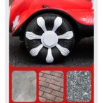 Masinuta electrica cu telecomanda pentru copii, Embo, roti spate rotire 360, curea siguranta, baloane de sapun, lumini si sunete, self control si prin telecomanda, cu pedale de acceleratie si frana, verde - imagine 6