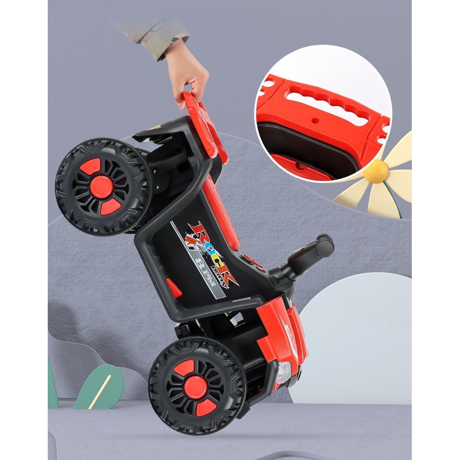 masinuta-electrica-flippy-pe-4-roti-tip-atv-cu-acumulator-sistem-anti-rasturnare-sistem-de-lumini-si-65cccbe518360.jpg Masinuta Electrica Embo, pe 4 Roti, Tip ATV, cu Acumulator, Sistem Anti-Rasturnare, Sistem de Lumini si Sunet, 2-5 Ani, 70 x 43 x 48 cm, Rosu - imagine 4