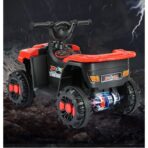 Masinuta Electrica Embo, pe 4 Roti, Tip ATV, cu Acumulator, Sistem Anti-Rasturnare, Sistem de Lumini si Sunet, 2-5 Ani, 70 x 43 x 48 cm, Rosu - imagine 5