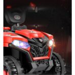 Masinuta Electrica Embo, pe 4 Roti, Tip ATV, cu Acumulator, Sistem Anti-Rasturnare, Sistem de Lumini si Sunet, 2-5 Ani, 70 x 43 x 48 cm, Rosu - imagine 7
