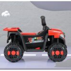 Masinuta Electrica Embo, pe 4 Roti, Tip ATV, cu Acumulator, Sistem Anti-Rasturnare, Sistem de Lumini si Sunet, 2-5 Ani, 70 x 43 x 48 cm, Rosu - imagine 10