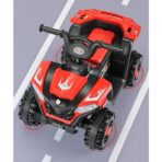 Masinuta Electrica Embo, pe 4 Roti, Tip ATV, cu Acumulator, Sistem Anti-Rasturnare, Sistem de Lumini si Sunet, 2-5 Ani, 70 x 43 x 48 cm, Rosu - imagine 11