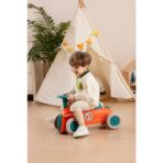 Masinuta Ride-On Embo, cu Sistem Anti-Rasturnare, Claxon pe Volan, 1-6 Ani, 60 x 28 x 34 cm, Rosu-Albastru - imagine 4