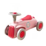 Masinuta Ride-On Embo, cu Sistem Anti-Rasturnare, Claxon pe Volan, 1-6 Ani, 60 x 28 x 34 cm, Roz