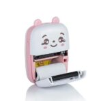 Mini Imprimanta Foto Portabila, Embo, Incarcare USB, Bluetooth, Model Ursulet, 12 x 9 x 5 cm, Alb Roz - imagine 2