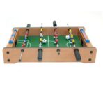 Mini Masa de Fotbal cu Teren si 12 Jucatori Embo, 4 Manere, cu Tablou pentru Scor, din Metal, Lemn si ABS, 34.5 x 23 x 7 cm, pentru copii/adulti - imagine 5