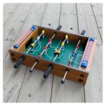 Mini Masa de Fotbal cu Teren si 12 Jucatori Embo, 4 Manere, cu Tablou pentru Scor, din Metal, Lemn si ABS, 34.5 x 23 x 7 cm, pentru copii/adulti - imagine 2