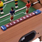 Mini Masa de Fotbal cu Teren si 12 Jucatori Embo, 4 Manere, cu Tablou pentru Scor, din Metal, Lemn si ABS, 34.5 x 23 x 7 cm, pentru copii/adulti - imagine 5
