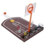 Joc de baut tip baschet Embo, arunca mingea si accepta provocarea, pahare de shot din sticla, 30 x 22.5 x 24 cm, multicolor - imagine 3