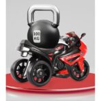 Motocicletă Electrică cu 3 Roti, Embo, Acumulator Încarcare, Anti-Rasturnare, Lumini, Sunete, Off-Road, Baterie 6V 4.5Ah, 66x34x43cm, Rosu - imagine 11