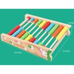 Numaratoare Embo, din Lemn, Vopsea Ecologica, 10 Siruri x 10 Margele, 4-6 Ani, 24.5 x 20.5 cm, Multicolor - imagine 4