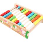 Numaratoare Embo, din Lemn, Vopsea Ecologica, 10 Siruri x 10 Margele, 4-6 Ani, 24.5 x 20.5 cm, Multicolor - imagine 5