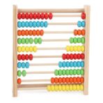 Numaratoare Embo, din Lemn, Vopsea Ecologica, 10 Siruri x 10 Margele, 4-6 Ani, 24.5 x 20.5 cm, Multicolor