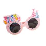 Ochelari Decorativi, Embo, pentru Petrecere, din ABS, Unisex, Model Happy Birthday, 13.5 x 8.5 cm, Roz