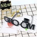 Ochelarii Decorativi, Embo, Tema Nunta, Model Groom (Ginere), din Plastic, Negru - imagine 3