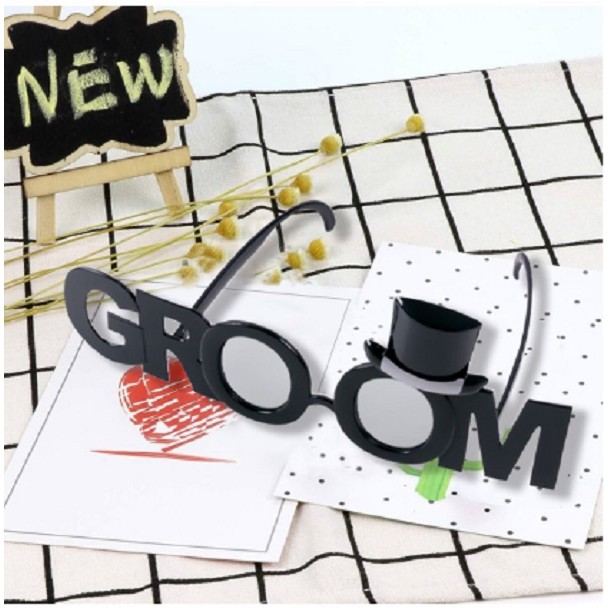 ochelari-groom-66ebc69327b81.jpg Ochelarii Decorativi, Embo, Tema Nunta, Model Groom (Ginere), din Plastic, Negru - imagine 3