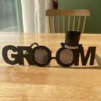 Ochelarii Decorativi, Embo, Tema Nunta, Model Groom (Ginere), din Plastic, Negru - imagine 5