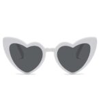 Ochelari in Forma de Inima, Embo, pentru Petrecerea Burlacitelor, Tematica Nunta, Protectie Soare, 14.7x4.9x14.2 cm, Alb - imagine 3