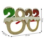 Ochelari petrecere de Revelion, 2022, Bej, din Plastic si Poliester, Embo - imagine 3