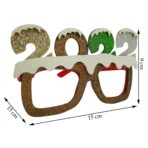 Ochelari petrecere de Revelion, 2022, Maro, din Plastic si Poliester, Embo - imagine 5