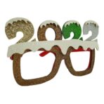 Ochelari petrecere de Revelion, 2022, Maro, din Plastic si Poliester, Embo