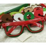 Ochelari petrecere de Revelion, 2022, Verde, din Plastic si Poliester, Embo - imagine 6