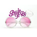 Ochelarii Decorativi, Embo, Tema Nunta, Model Bride to Be, din Plastic, Roz - imagine 4