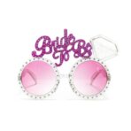 Ochelarii Decorativi, Embo, Tema Nunta, Model Bride to Be, din Plastic, Roz