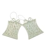 Ornament brad de Craciun, Perlat, in forma de Cadou, 9 cm x 11 cm, Plastic, Embo - imagine 4