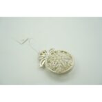 Ornament brad de Craciun, Perlat, Rotund, 8 cm x 11 cm, Plastic, Embo - imagine 3