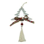 Ornament brad, Embo, Brad, Argintiu, Lucios, 14*26CM, Acril, Interior/ Exterior - imagine 2