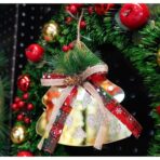 Ornament brad, Embo, Brad, Auriu, Lucios, 16*17CM, Acril, Interior/ Exterior